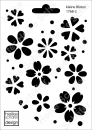 Schablone-Stencil A6 243-1768-2 - Kleine Blüten